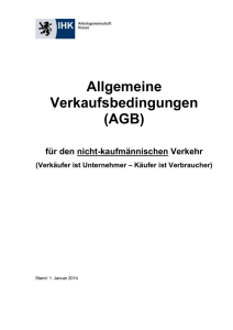 Allgemeine Verkaufsbedingungen (AGB)