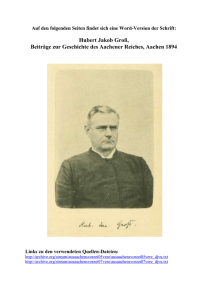Hubert Jakob Gross, Beiträge zur Geschichte