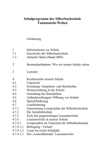 1 Informationen zur Schule - Silberbachschule