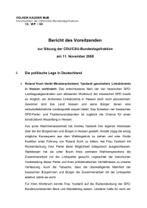 Bericht - Bernhard Kaster