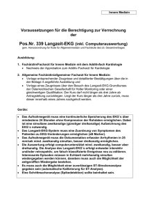 Pos.Nr. 339 Langzeit-EKG (inkl