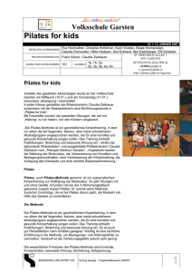 VS Garsten / Pilates for kids / Franz Salzer, Claudia Zielbauer