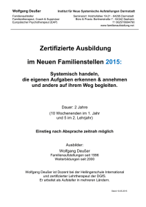 Ausbildung Familienstellen 2015