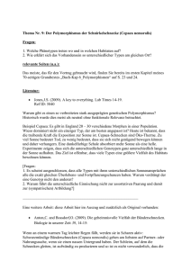 Thema Nr. 9: Der Polymorphismus der Schnirkelschnecke (Cepaea