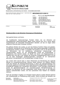 Klinikum Frankfurt (Oder) GmbH – Müllroser Chaussee 7 – 15236