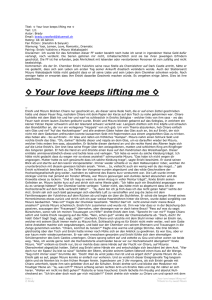 Titel: Your love keeps lifting me