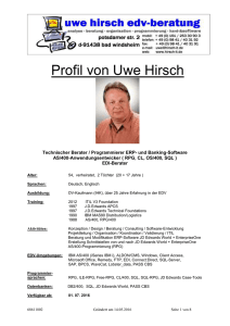 Uwe Hirsch CV deutsch