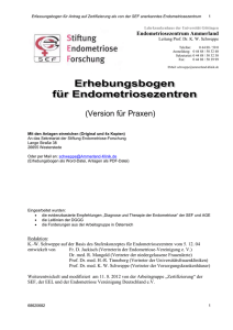 Erhebungsbogen Praxis, ( 148 KB) - Stiftung Endometriose