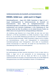 Word Doc: ENGEL Pressemitteilung – Hagen