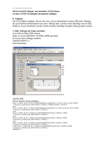 MS-Excel-OLE-Objekt mit aktuellen ACOS-Daten - PM Host