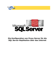 Microsoft Technet - Die Konfiguration von Proxy Server