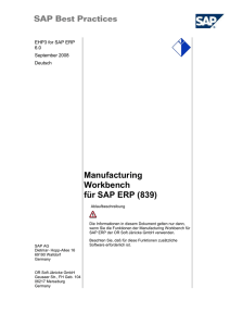 MWB Manufacturing Workbench für SAP ERP