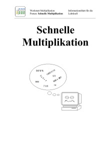 Schnelle Multiplikation