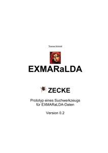 ZECKE – Ein Prototyp für ein Suchwerkzeug für EXMARaLDA