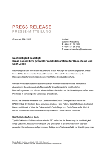 Press Release Monier GmbH
