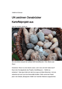 UN zeichnen Osnabrücker Kartoffelprojekt aus