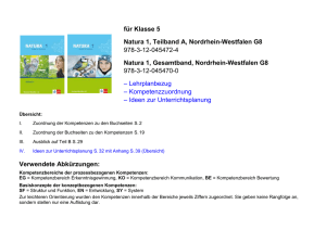 Stoffverteilungsplan Natura 1 NRW, Teilband A, Klasse 5