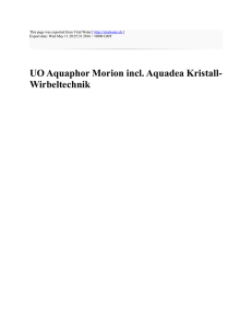 UO Aquaphor Morion incl. Aquadea Kristall-Wirbeltechnik
