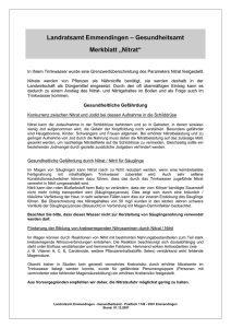 Merkblatt „Nitrat“ - Landkreis Emmendingen