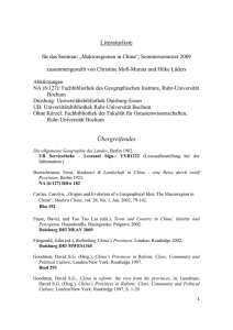 Hendrischke, Hans, Provinces in competition: region, identity and