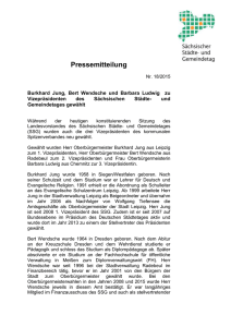 Pressemitteilung Nr. 18/2015 Burkhard Jung, Bert Wendsche und