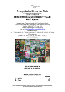 Biographien - Evangelische Kirche der Pfalz