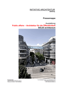 Pressemappe Ausstellung Public affairs