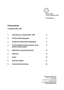 Sir Simon Rattle - Berliner Philharmoniker