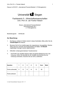 Question - Universität Siegen