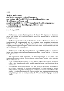 Vorlage 3599 Reduktion von - Kantonsrat Zürich