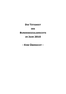 Tätigkeitsbericht 2010 (doc/826KB) - Bundessozialgericht