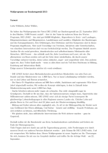 Bundestagswahlprogramm 2013