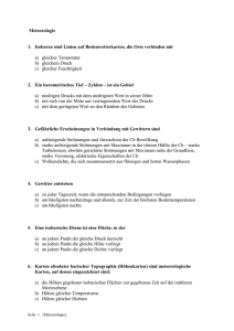 Meteorologie 2 - Burmeister Hans A.