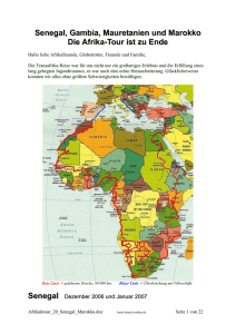 Senegal, Gambia, Mauretanien und Marokko Die Afrika