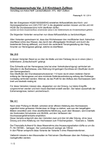 Hochwasserschutz Var. 2-5 Kirchbach Zufikon Vorschlag von Anton