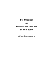 Tätigkeitsbericht 2009 (doc/866KB) - Bundessozialgericht