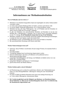 Infoblatt Methadon - Schwerpunktpraxis Dr. Gellert