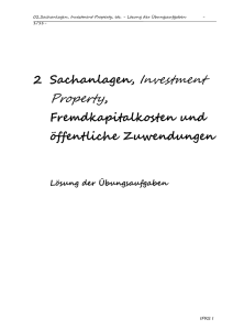 2 Sachanlagen, Investment Property