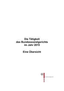 Tätigkeitsbericht 2015 (doc/635KB) - Bundessozialgericht