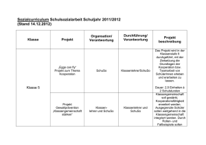 Sozialcurriculum - Rosensteinschule Stuttgart