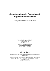 Cannabisreform in Deutschland - eine politische Bestandsaufnahme