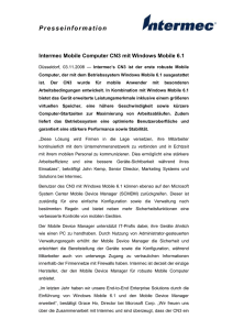 Intermec Mobile Computer CN3 mit Windows Mobile 6.1
