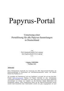 1.2 Das Papyrus-Portal als virtuelle Zusammenführung der