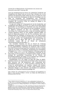 Material Grundrechte im DDR und Verhaeltnis SED MR