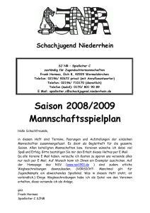 Saisonheft 2008/09 - Schachfreunde Erkelenz 1959 eV