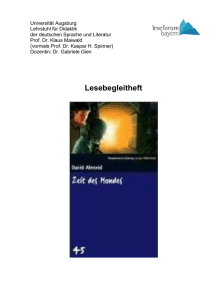 Lesebegleitheft - Leseforum Bayern