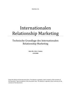 Internationalen Relationship Marketing