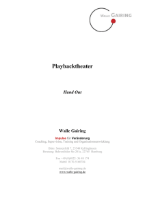 6. Walle Garing | Workshop 2.16 "Playbacktheater" Hand Out