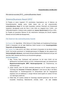 science2business Award 2012 - life