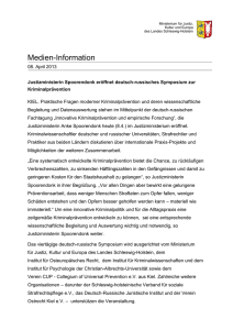 Pressemitteilung des Ministeriums. - Christian-Albrechts